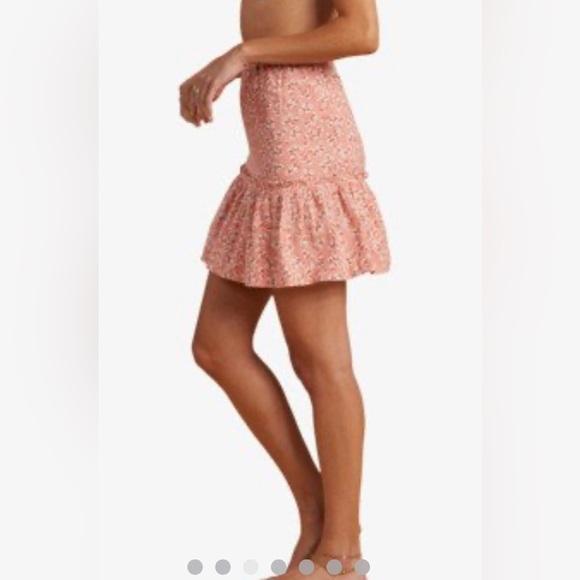 Billabong Dresses & Skirts - Billabong Pink Salty Blonde Upside Midi Skirt Size 26 (Small) NWT